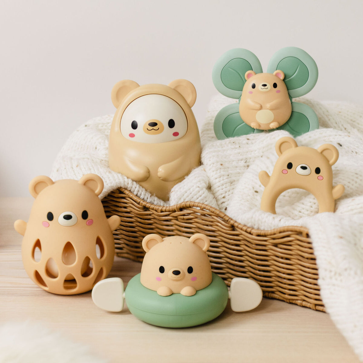 Silicone Rattle Bear
