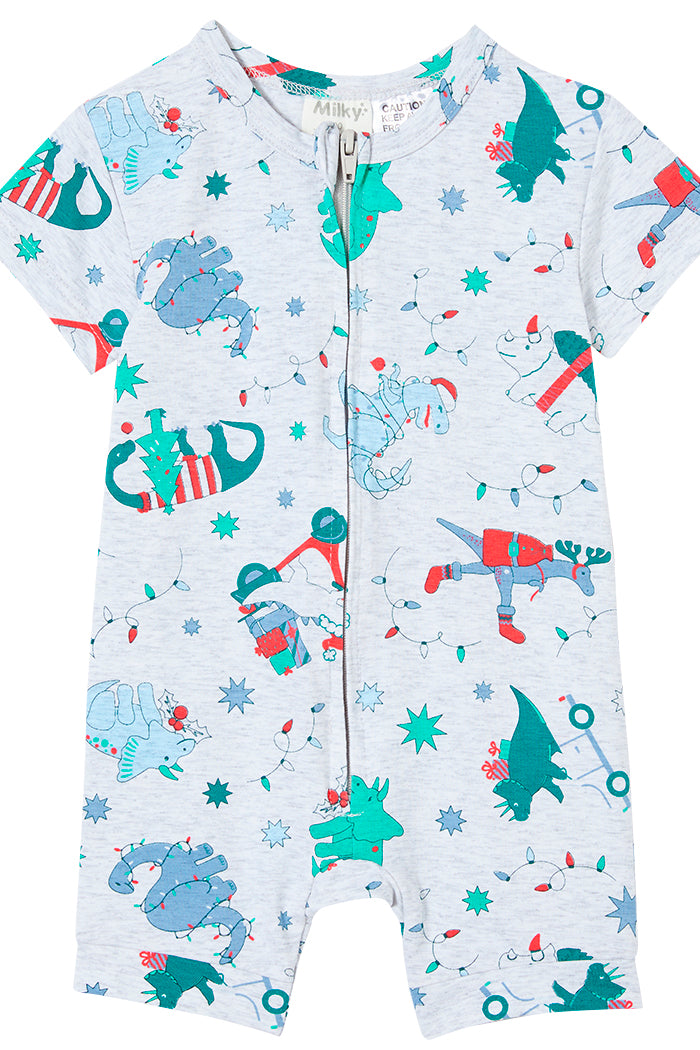 Christmas Zip Romper