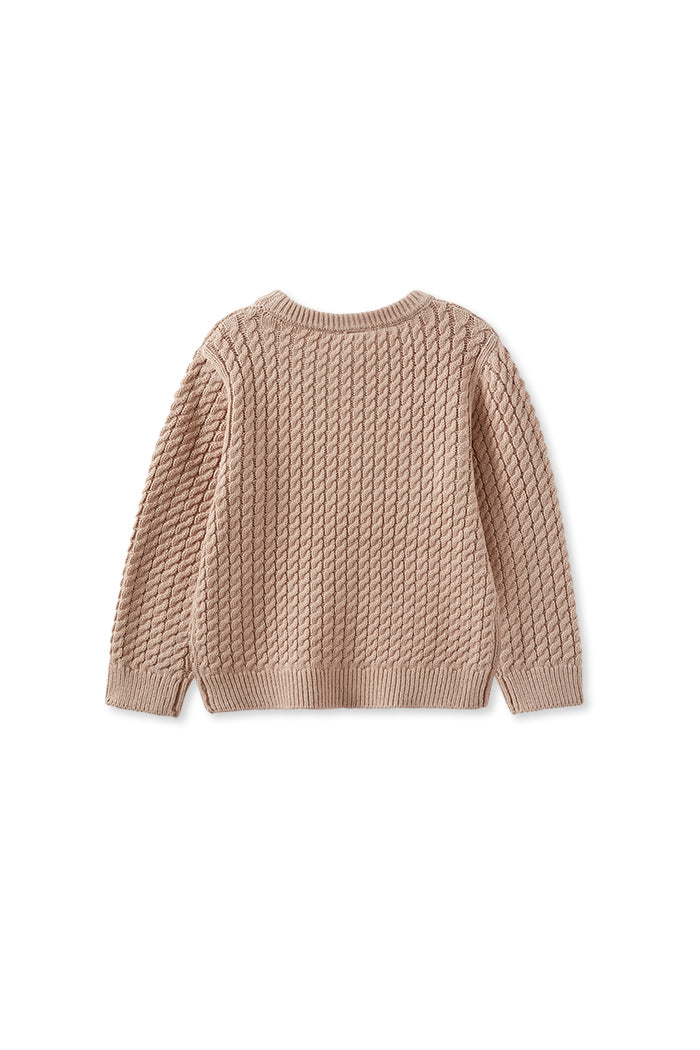 Mocha Cable Knit Jumper