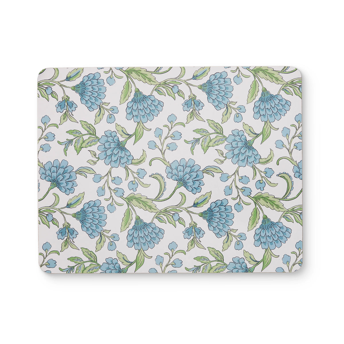 Georgia Blue Rect Hard Placemat Set of 4