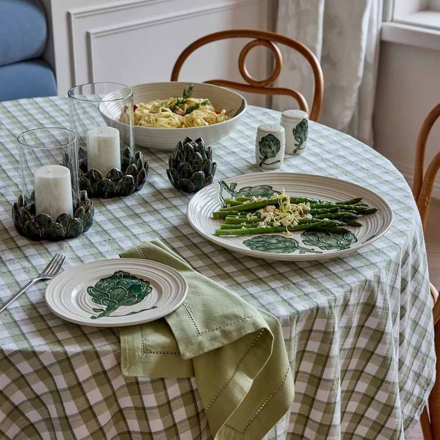 Maldon Green Check Tablecloth 150cm x 250cm