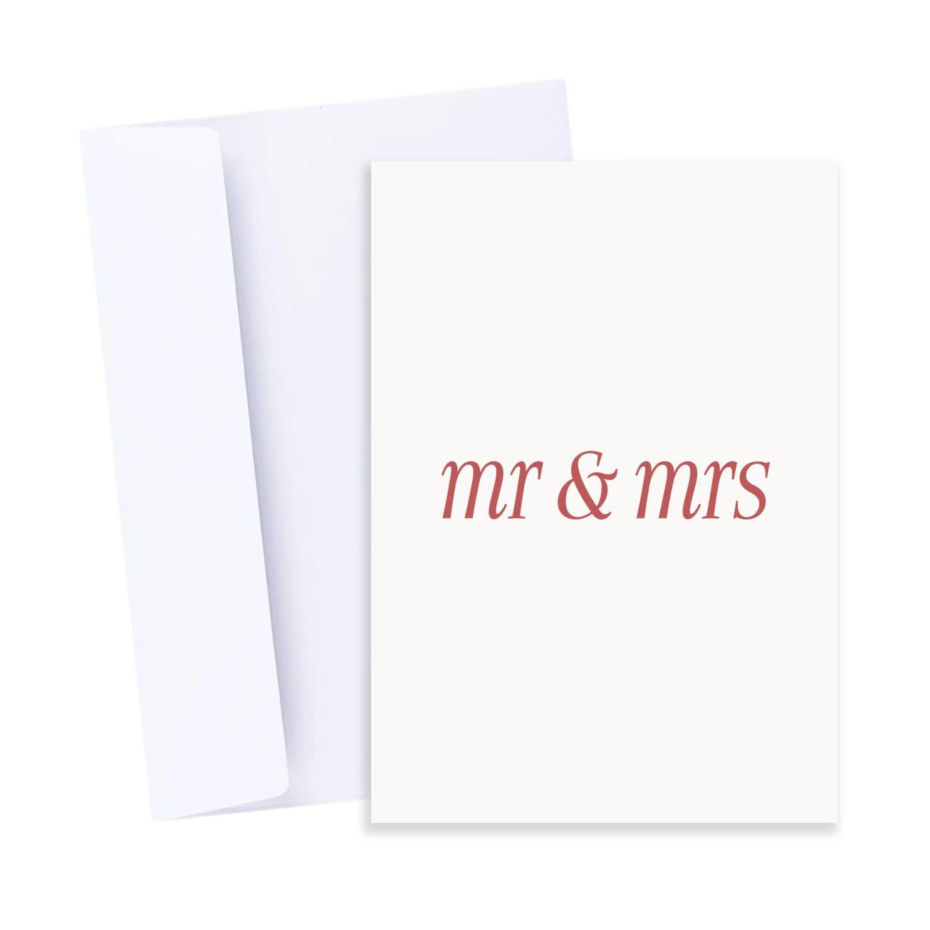Mr & Mrs Just Married Card