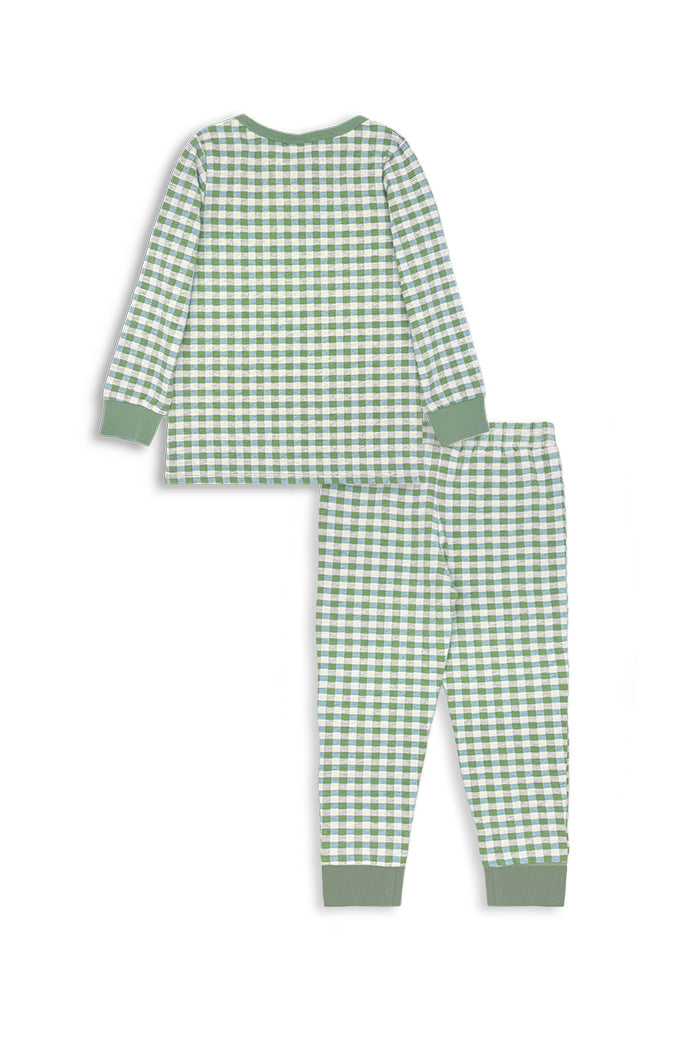 Gingham Henley Pjs