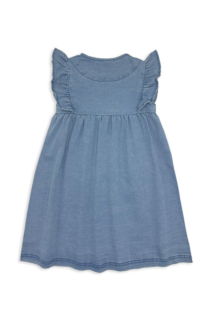 Denim Frill Dress