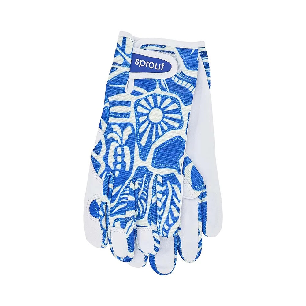 Sprout Goatskin Gloves Blue Oasis