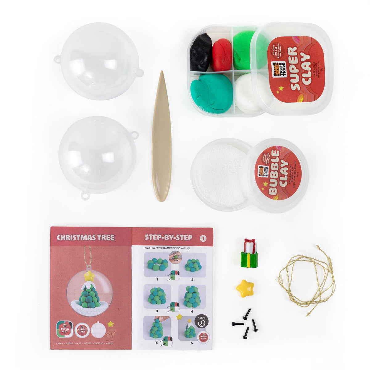 Clay Craft Ornament Kit Snowman & Tree