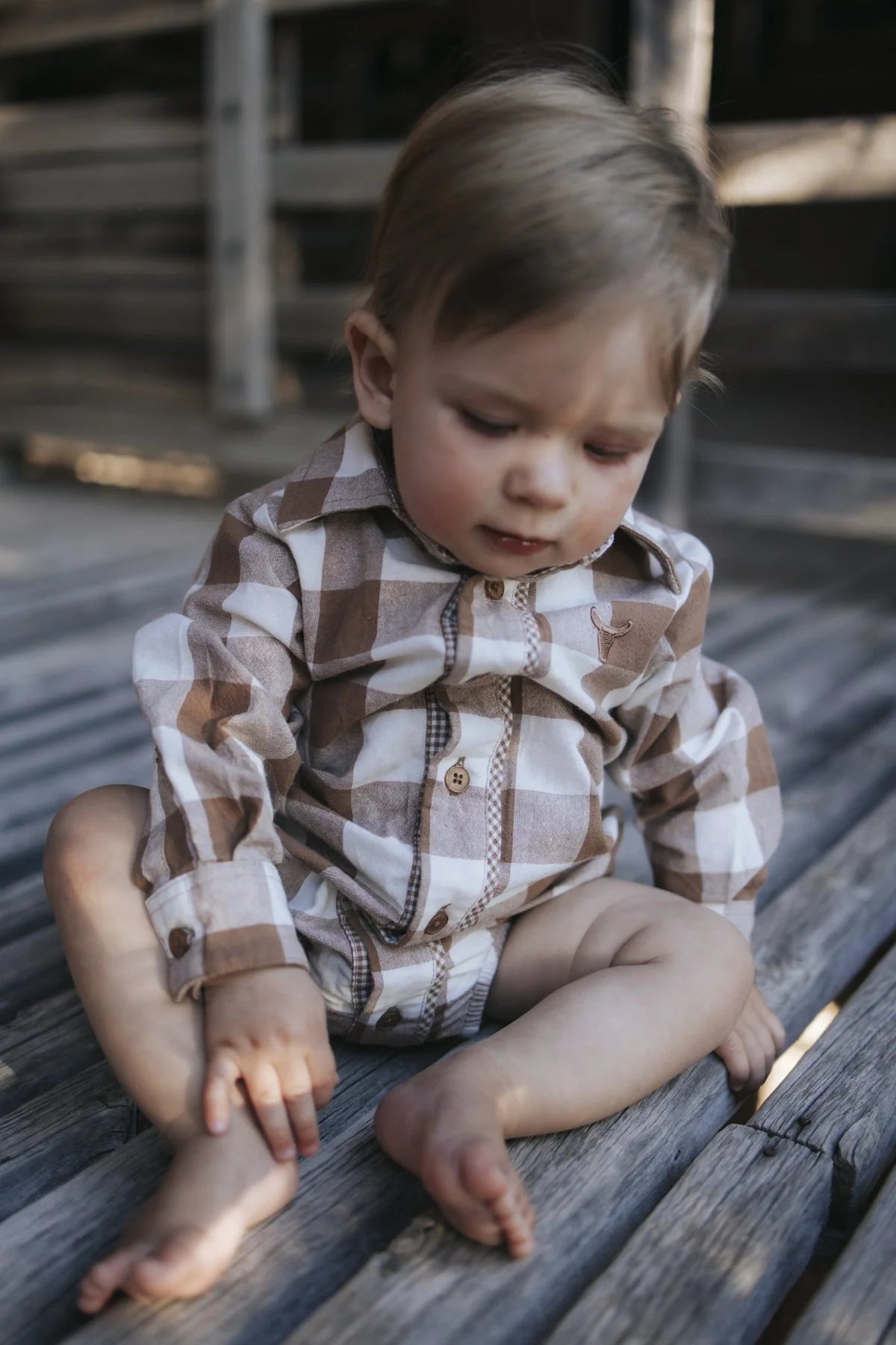 Bobby Brown Gingham Western Romper