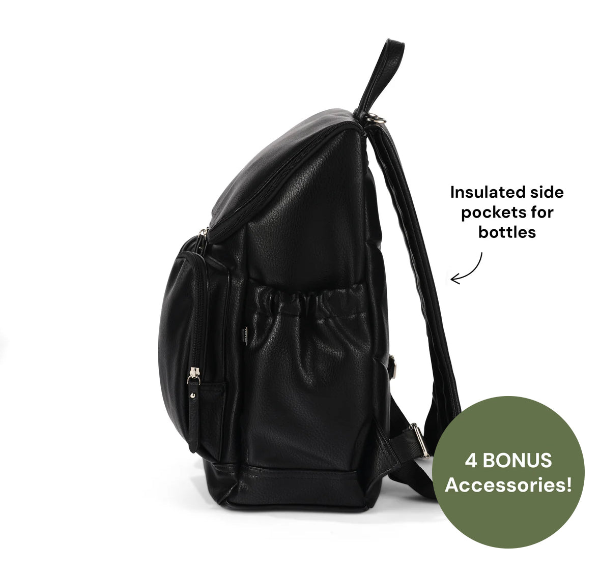 Signature Nappy Backpack Black Dimple