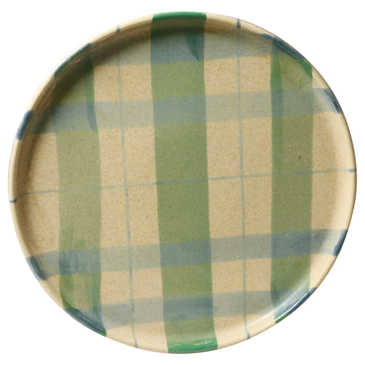 Cake Plate Tartan Cinnamon Christmas