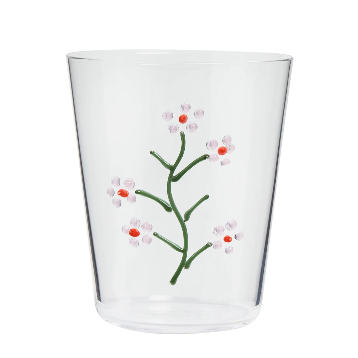 Glass Tumbler Wax Flower