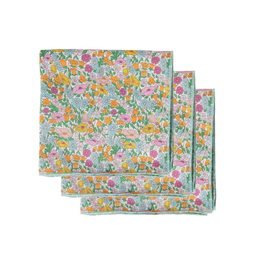Liberty Handkerchief Boxed 3pc Poppy