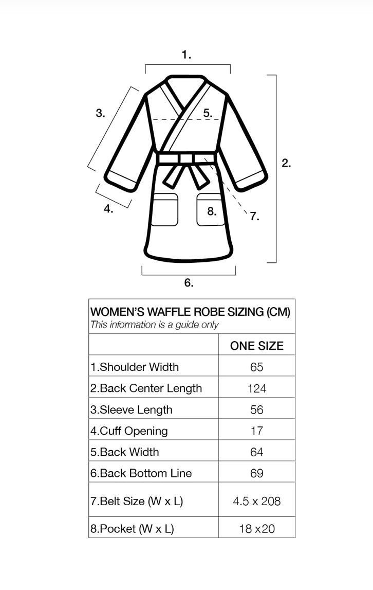 Bath Robe Cosy Luxe Waffle Sage