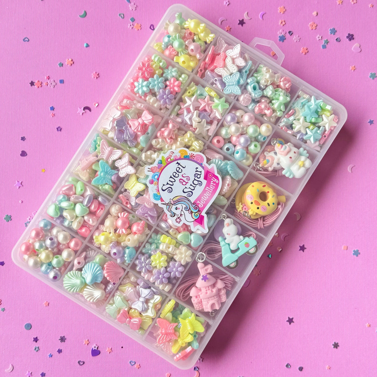 Large Bead Kit Pastel Shapes