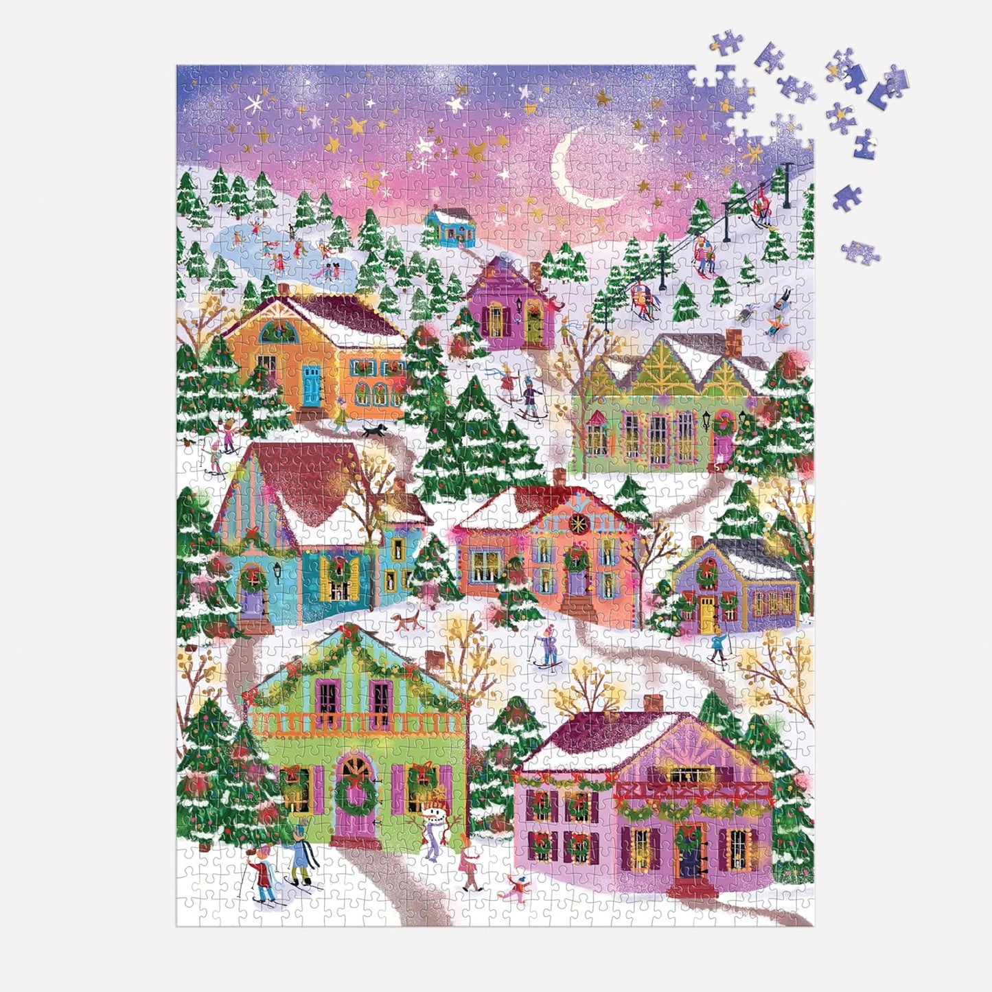 Snowcap Village Puzzle 1000pc
