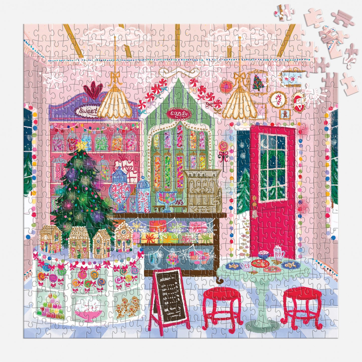 Joy Laforme Gingerbread Cottage Puzzle 500pc