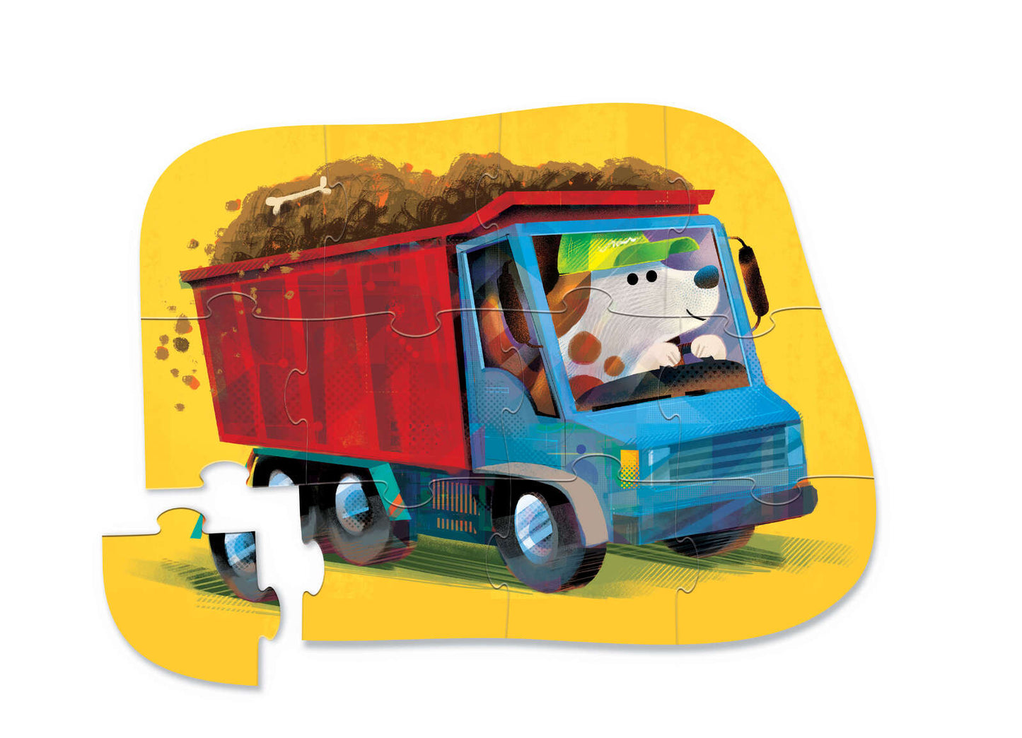 Floor Puzzle 12pc Go Big Dog