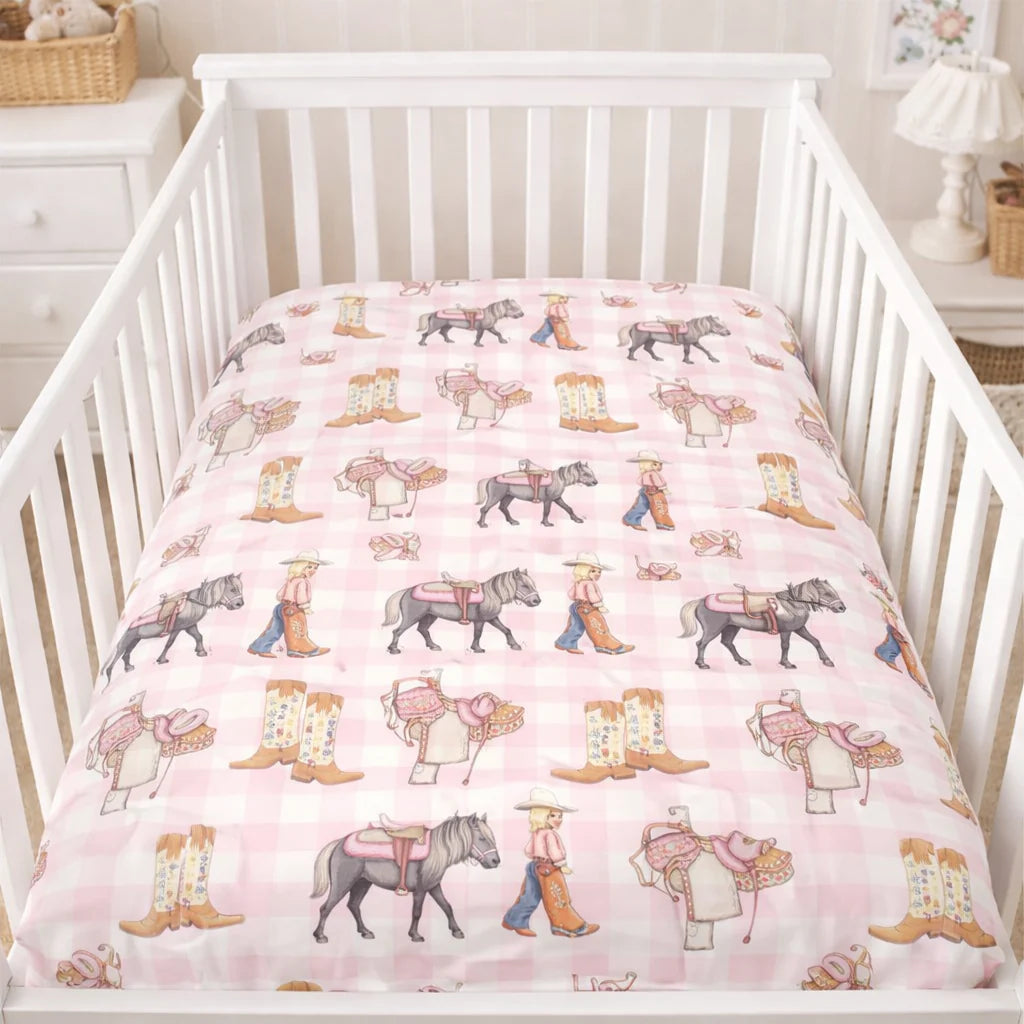 Cowgirl Life Fitted Cot Sheet