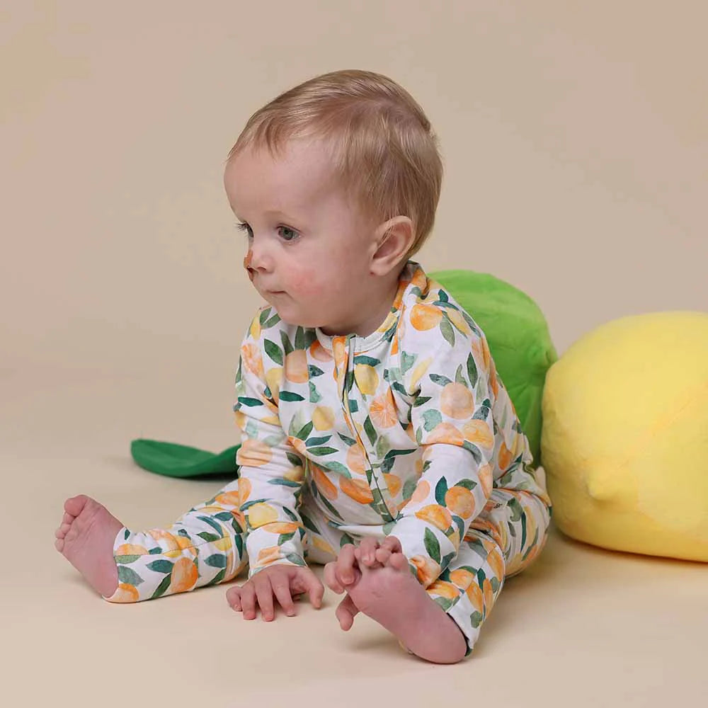 Citrus Squeeze Snugglesuit Convertible Romper