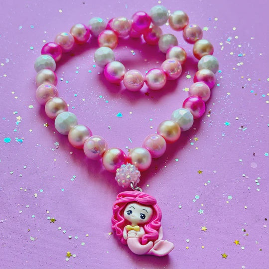 Necklace Pink Mermaid