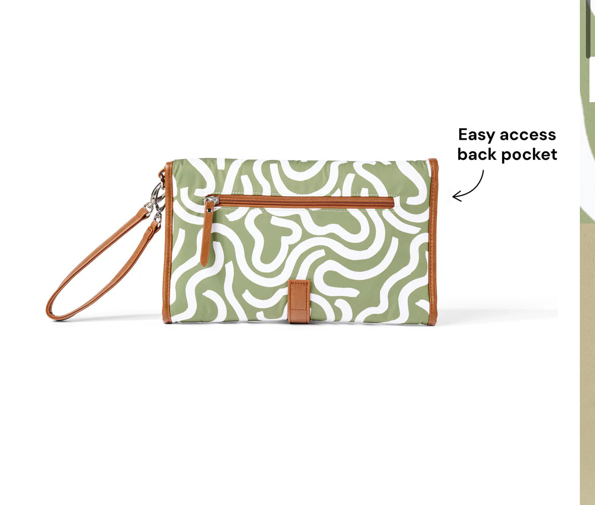 Change Mat Green Sqiggle