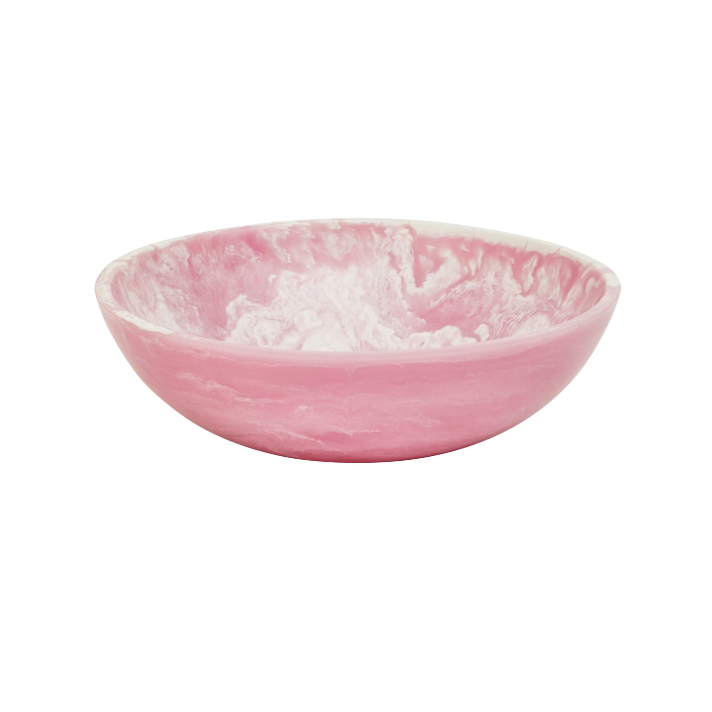 Pink Swirl Resin Bowl