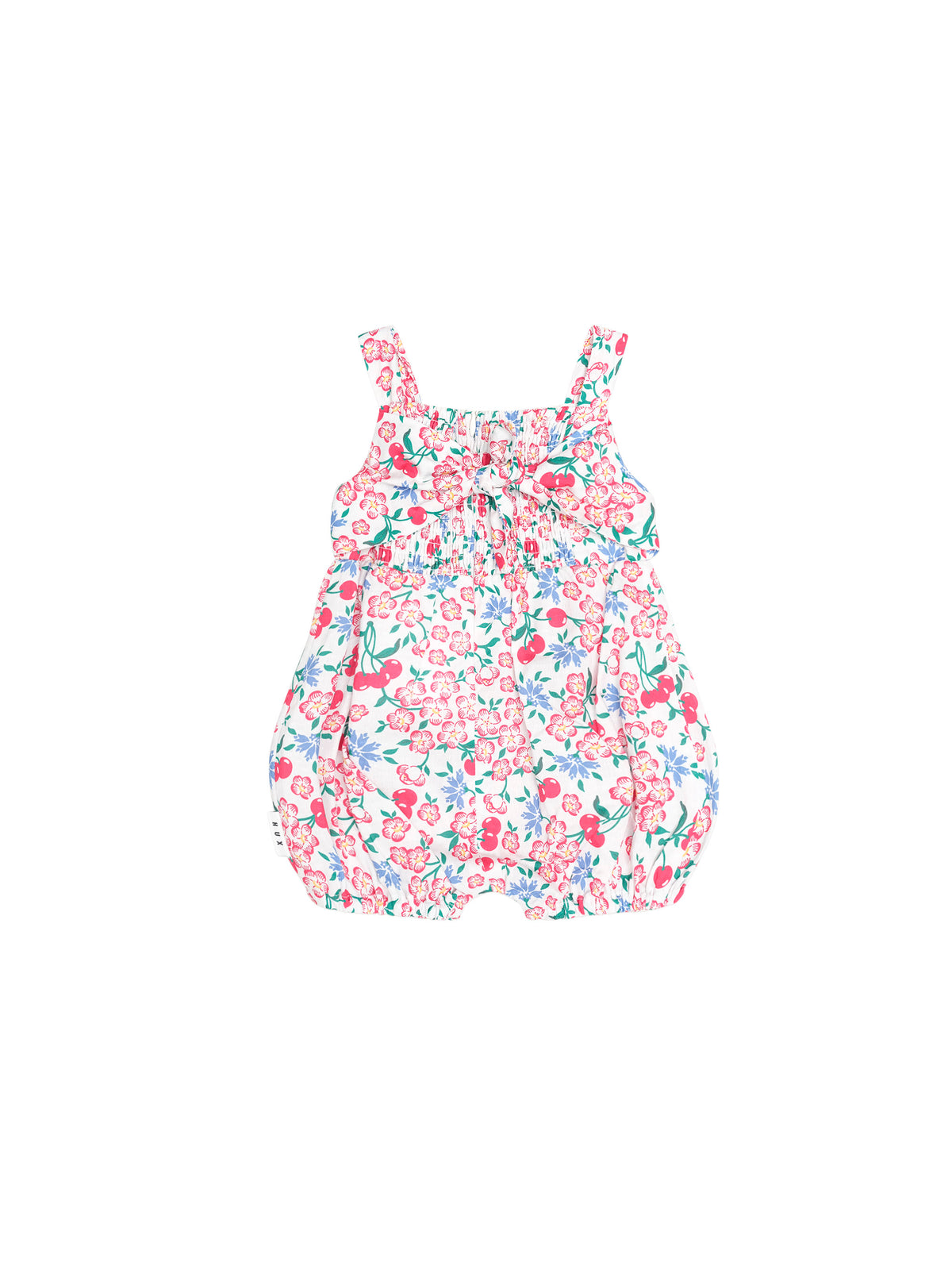 Tropical Floral Tie Romper