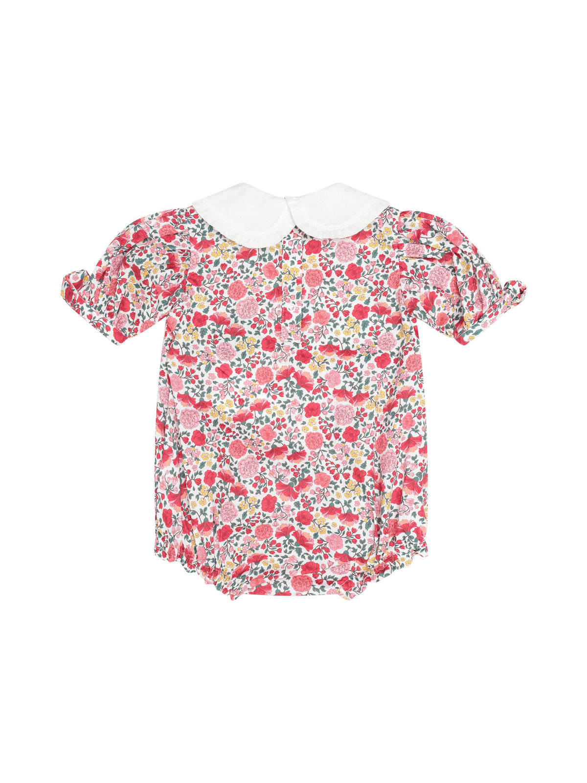 Festive Floral Frill Collar Bubble Romper