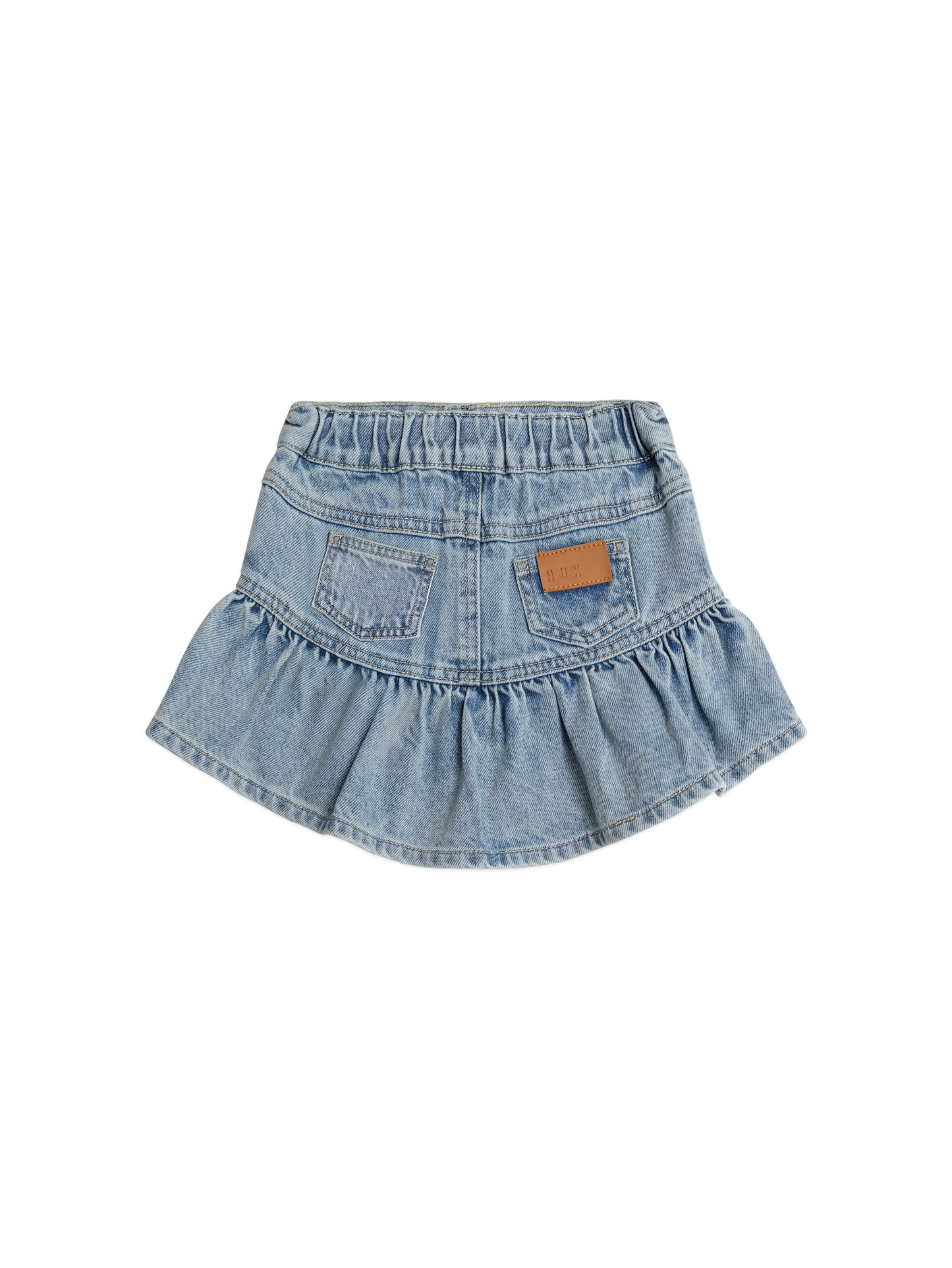 Dreamy Denim Frilly Skirt
