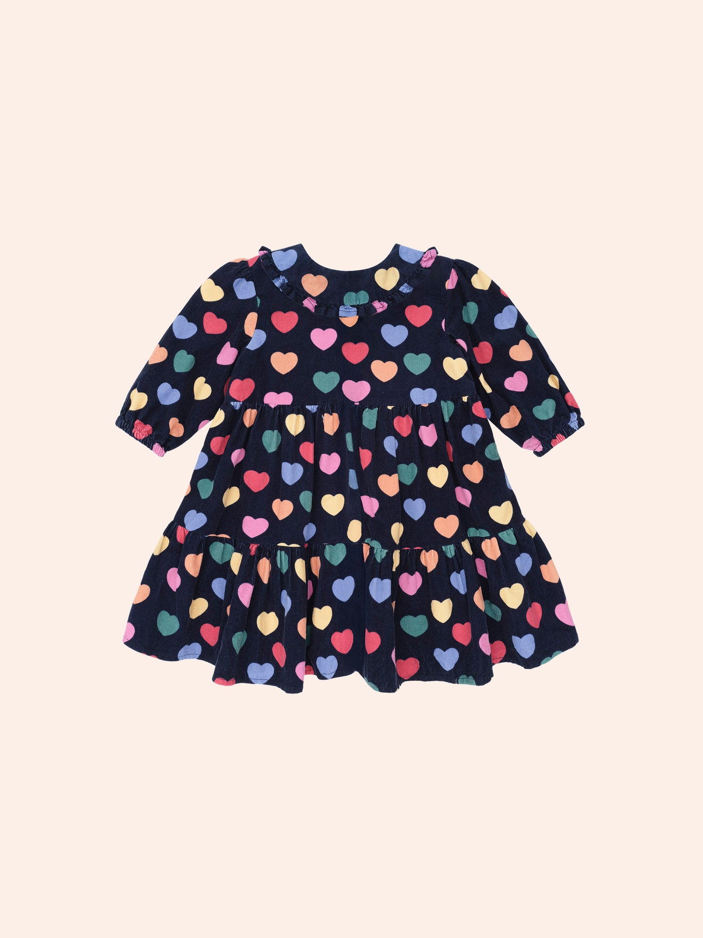 Multi Hearts Cord Dress