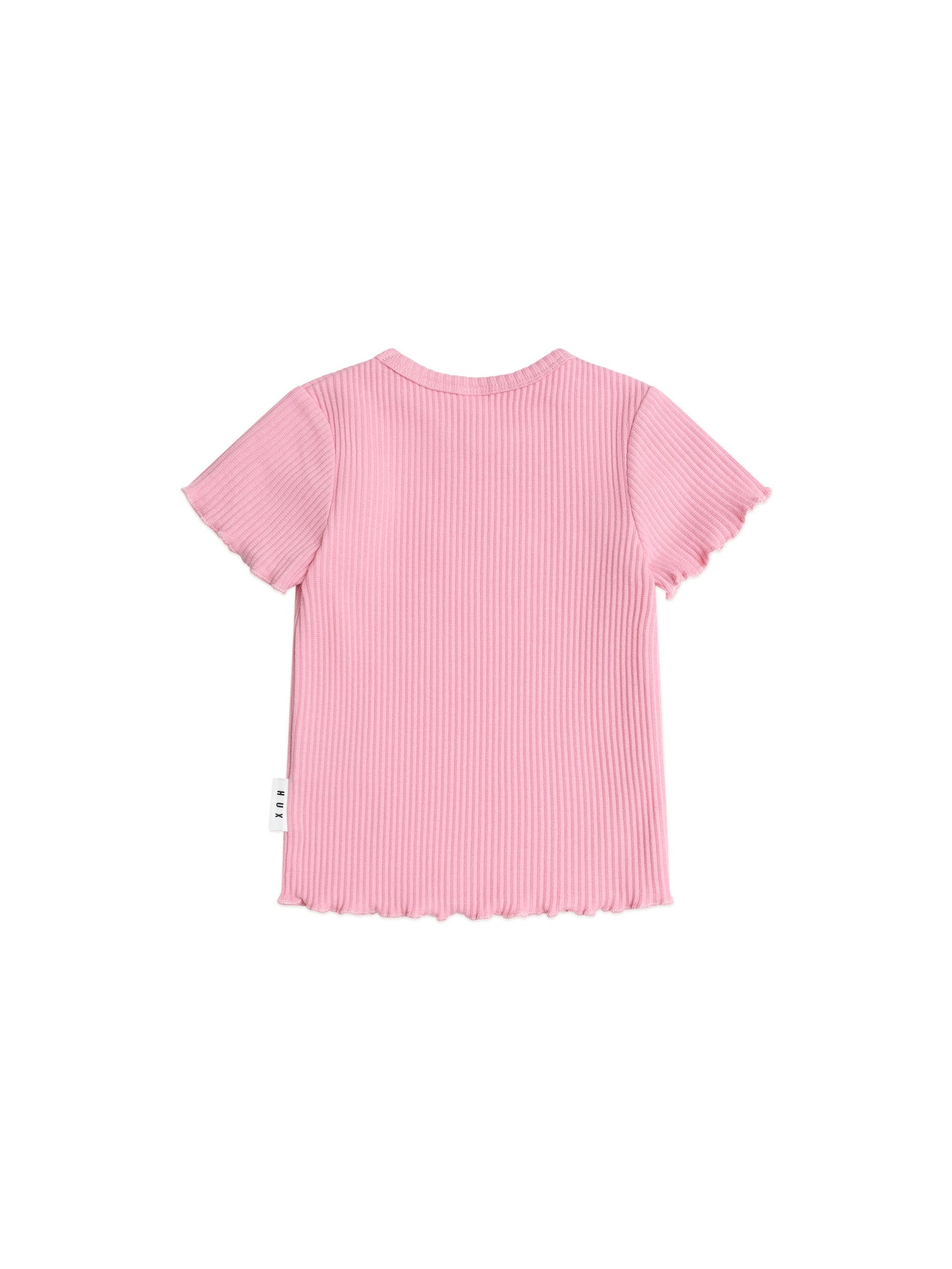 Pink Rib Tee.