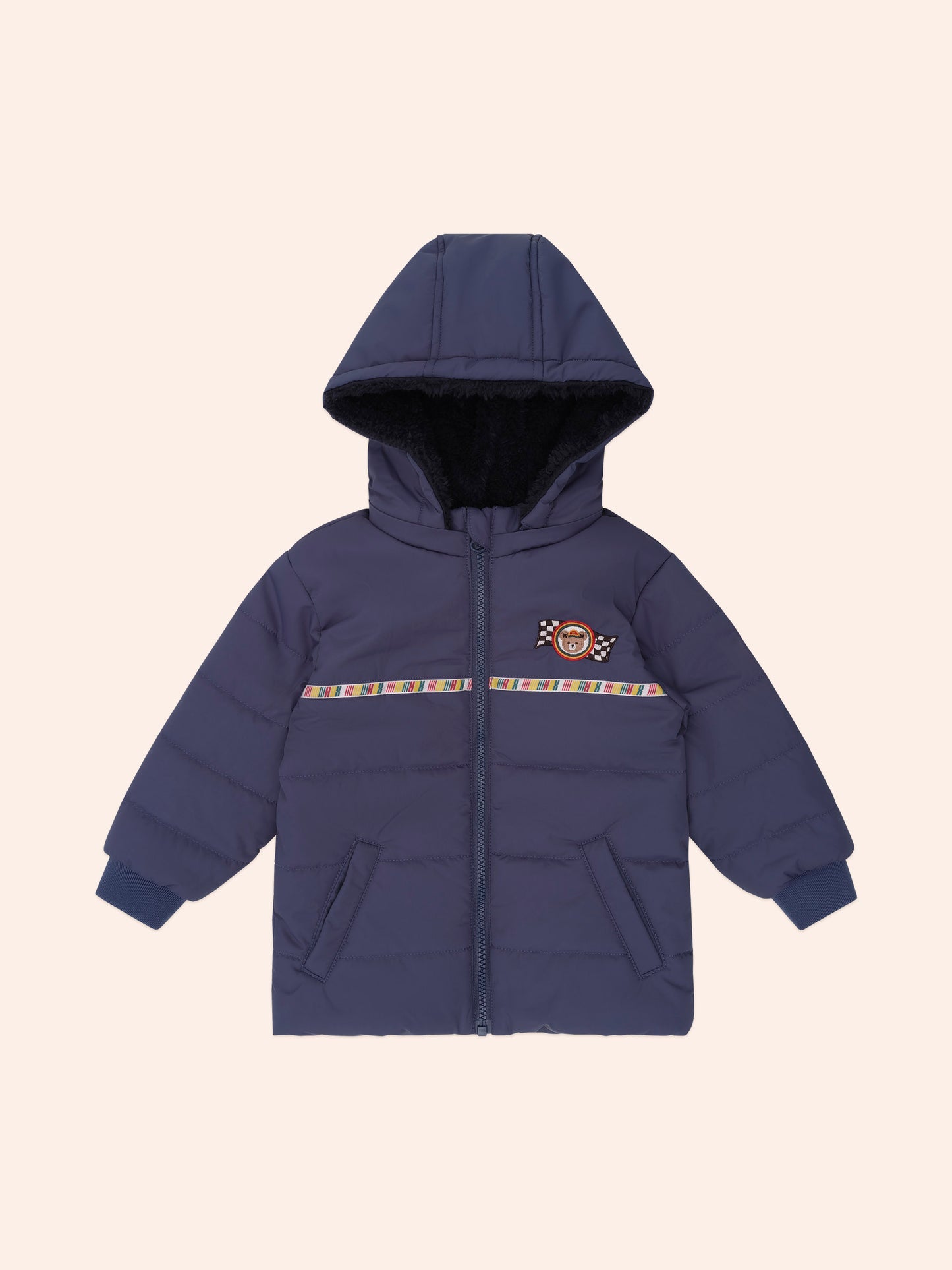 Rug Up Hux Spliced Puffer Jacket