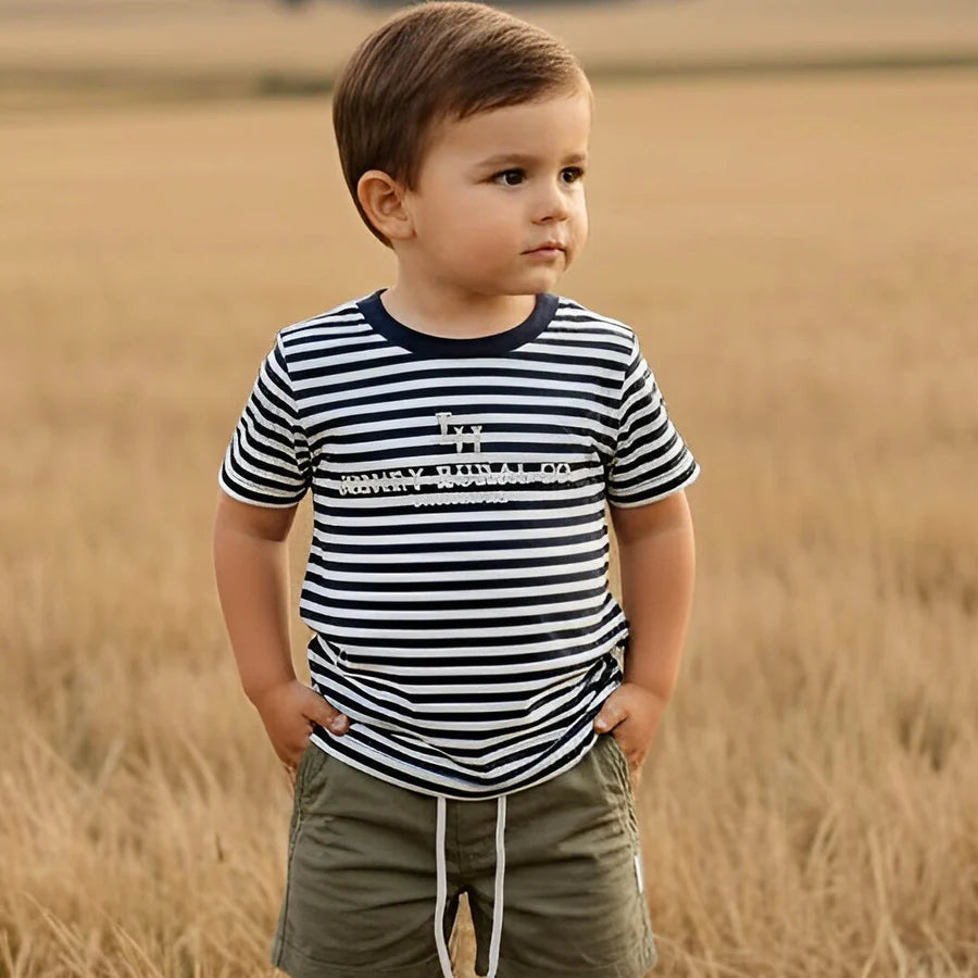 Boys Sonny Shorts Olive Brown Linen