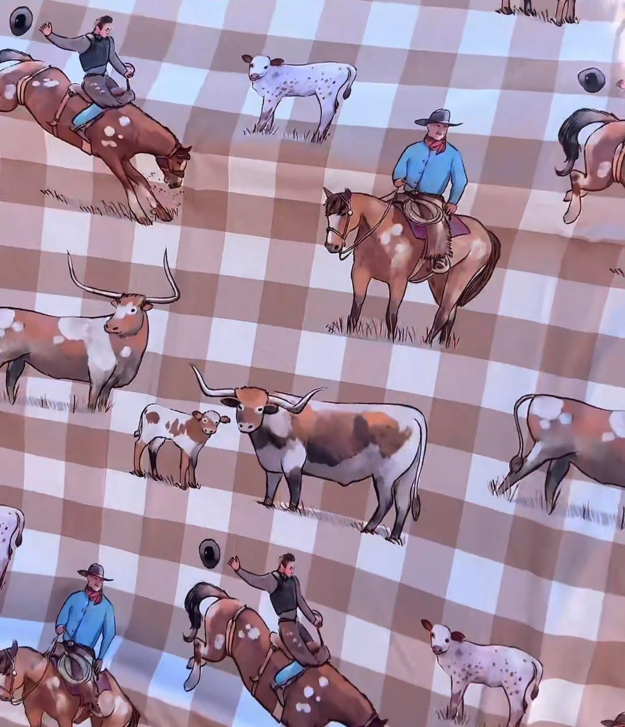Cowboy Up Fitted Cot Sheet
