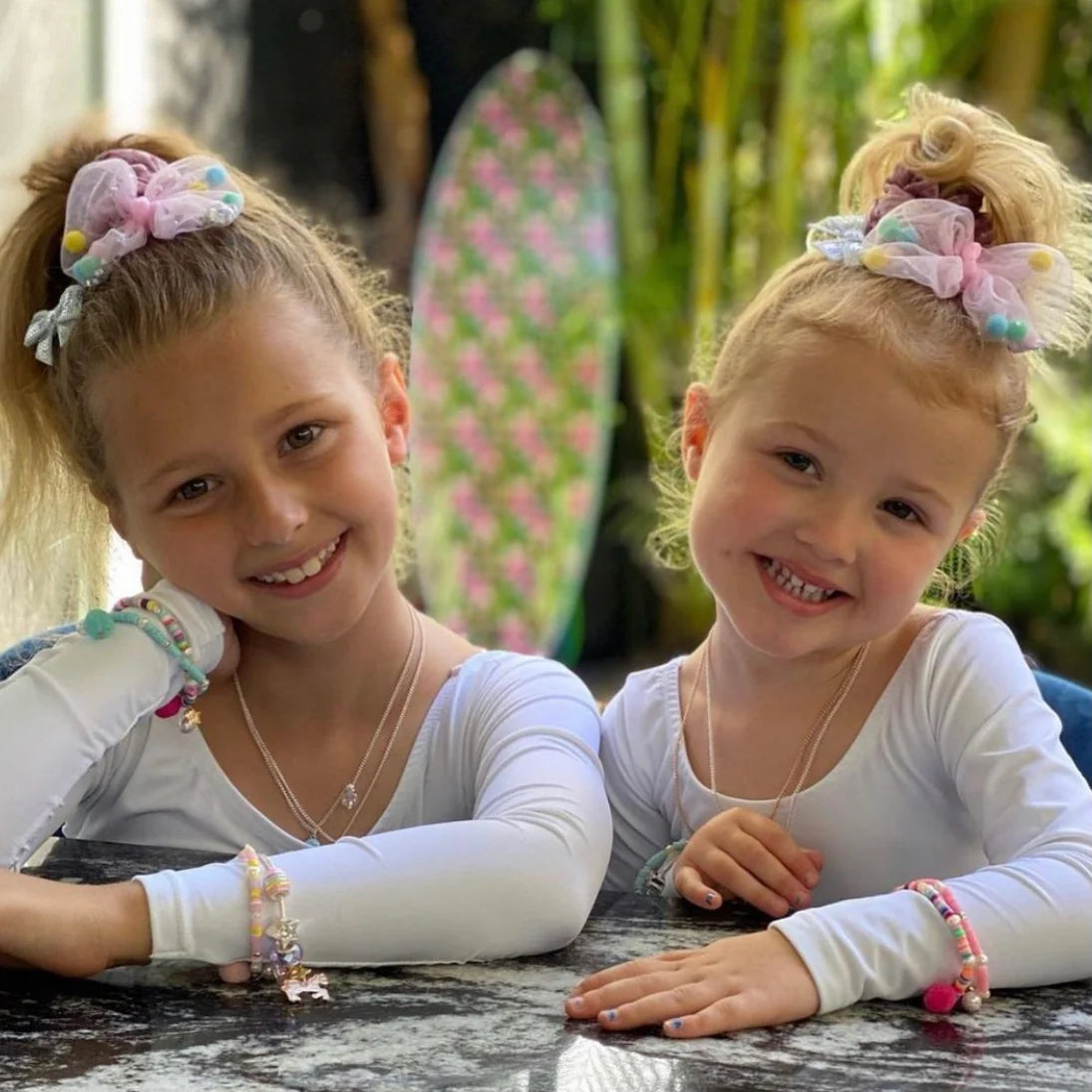 Pastel Pom Pom Elastic Bracelet