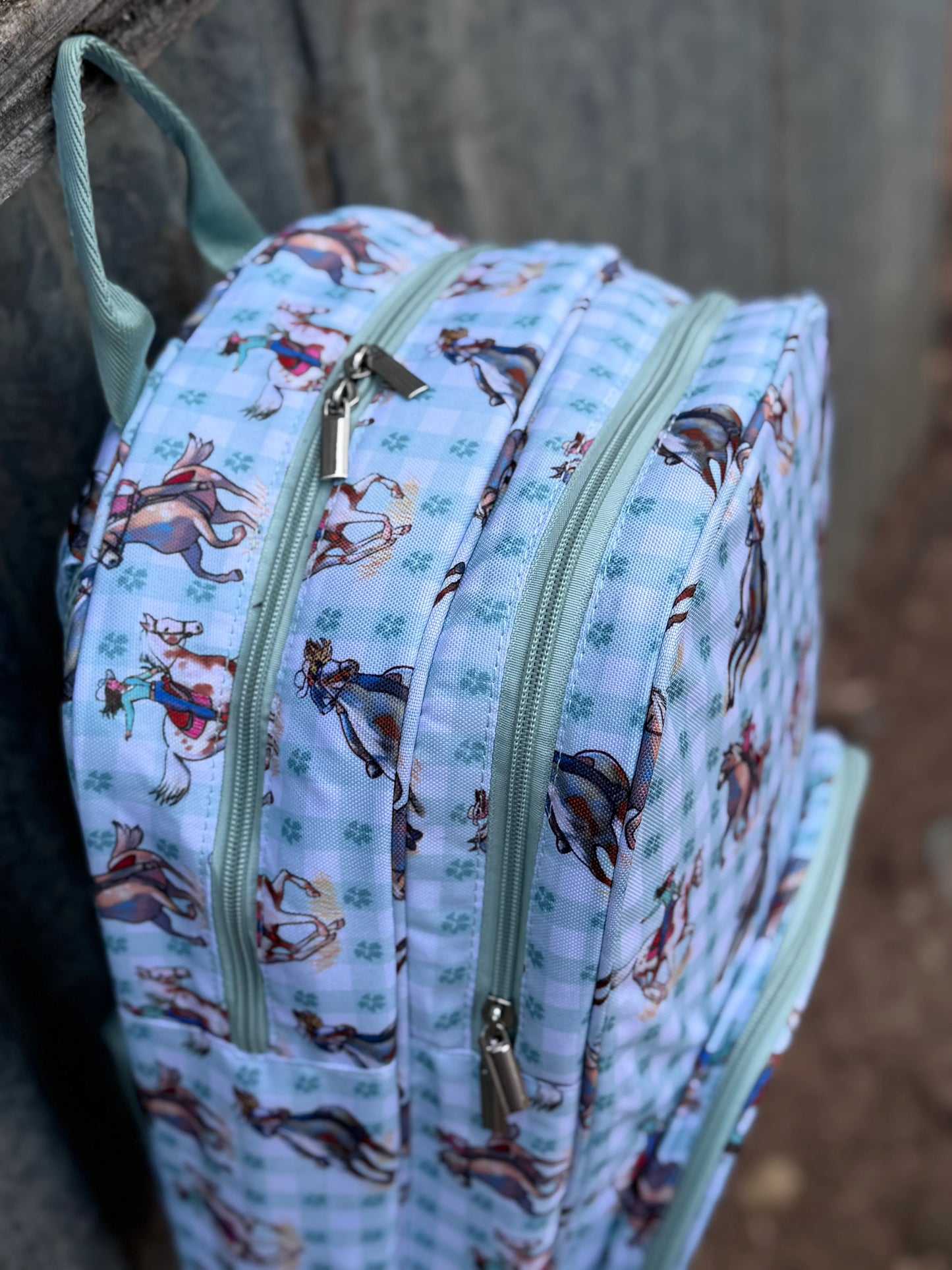 Teal Cowgirl Backpack