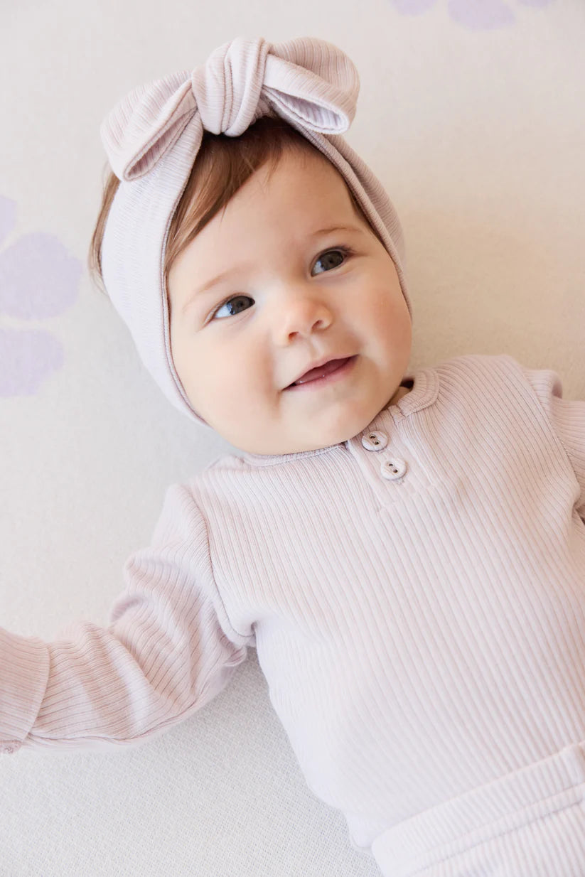 Organic Cotton Modal Long Sleeve Bodysuit - Luna