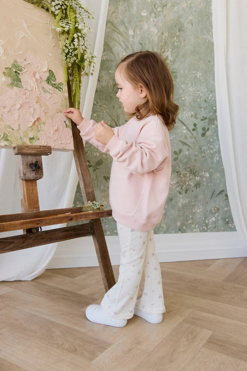 Organic Cotton Rhea Sweatshirt Cloud Pink Sweetie