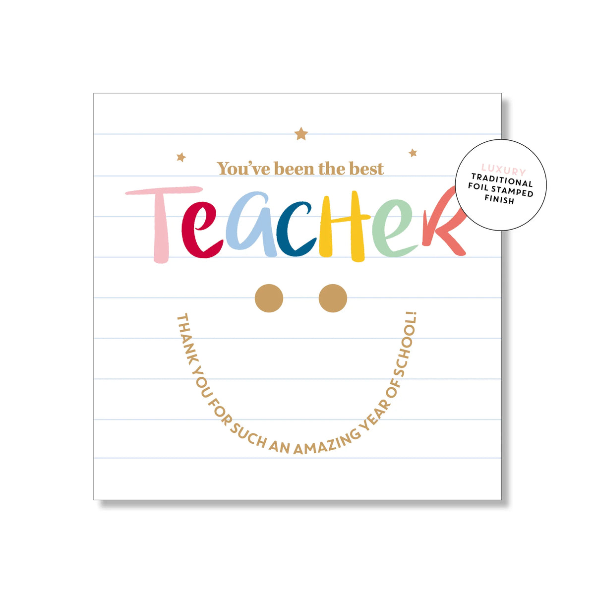 Smiley Teacher Thank You Mini Card