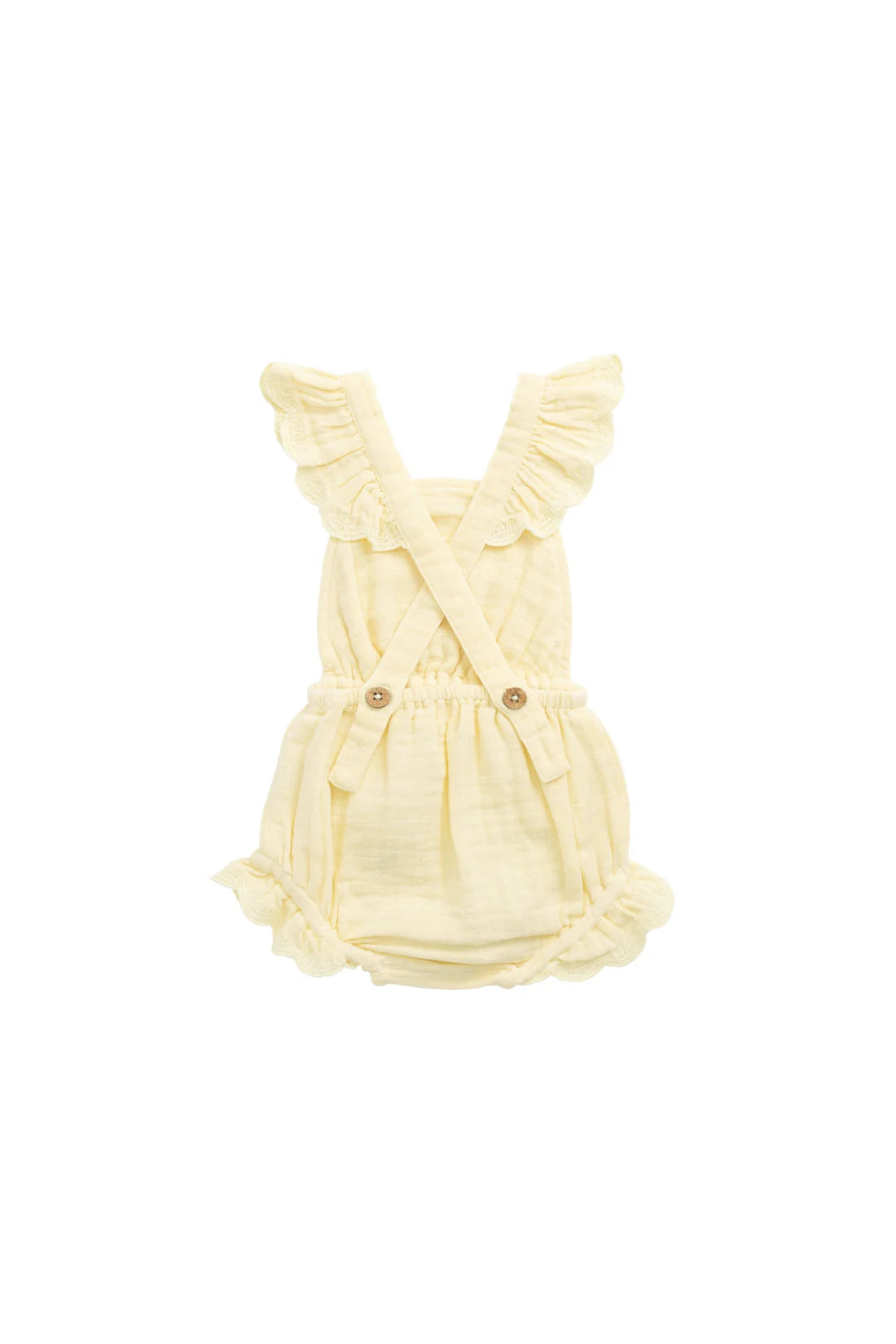 Organic Cotton Muslin Luciana Playsuit Sunshine