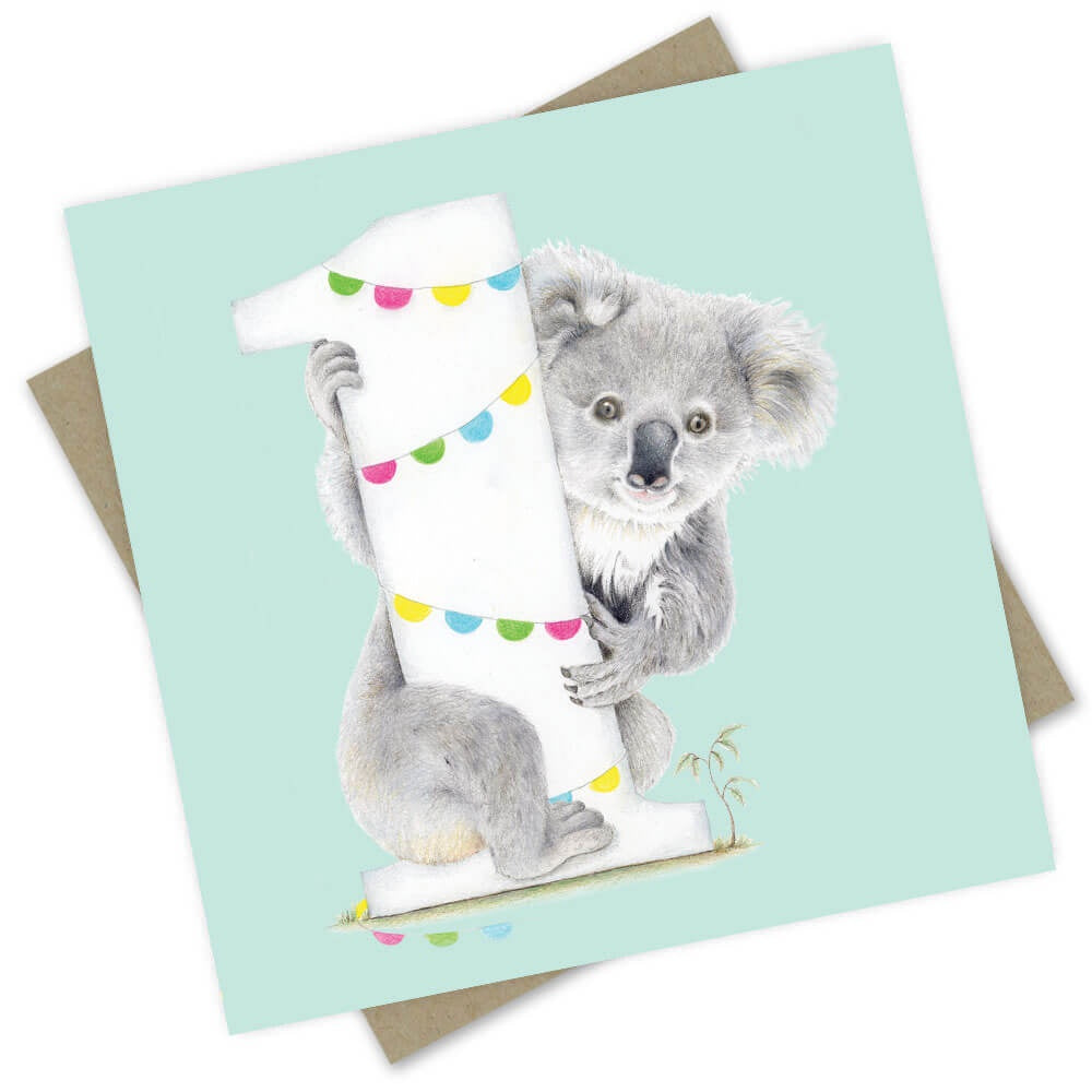 '1' Age Koala Card