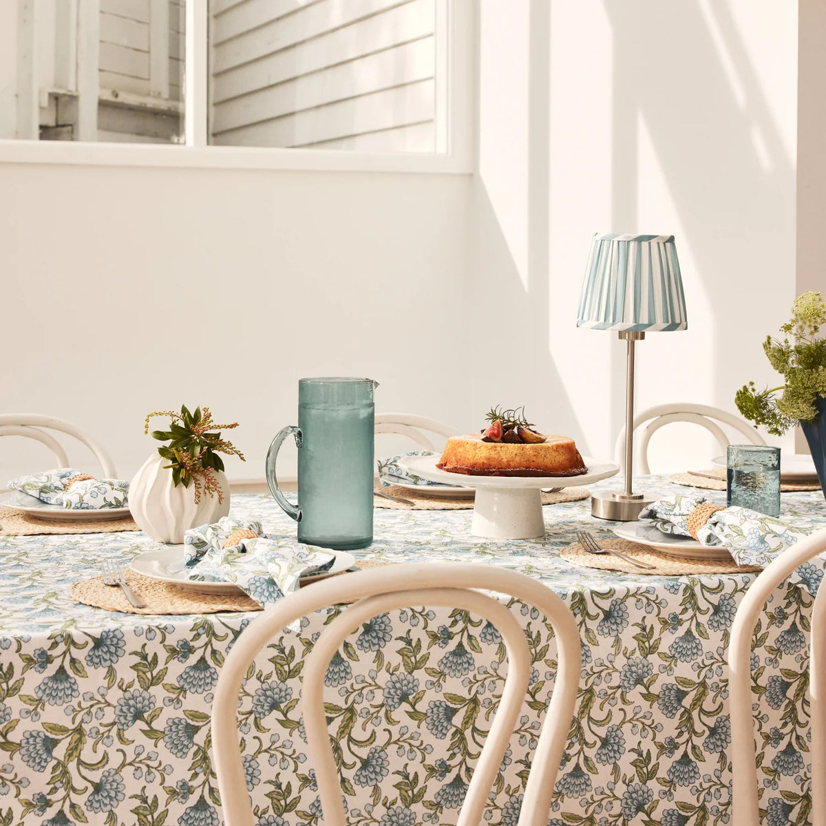 Georgia Blue/Green Tablecloth 150cm x 350cm