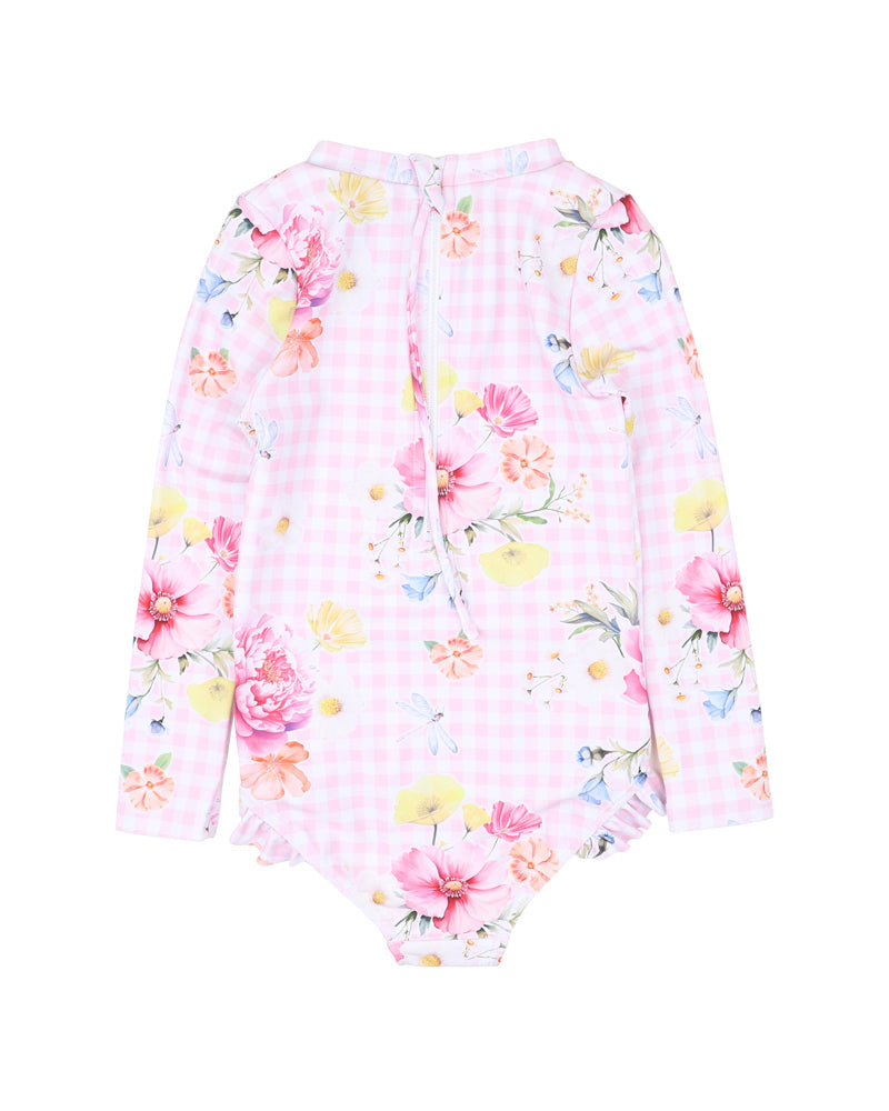 Connie Print LS Sunsuit