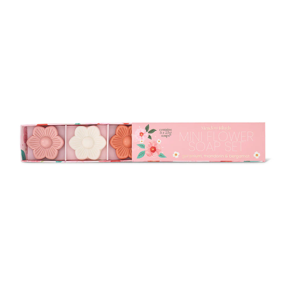 Mini Bath Soap Meadow Blush 3pc