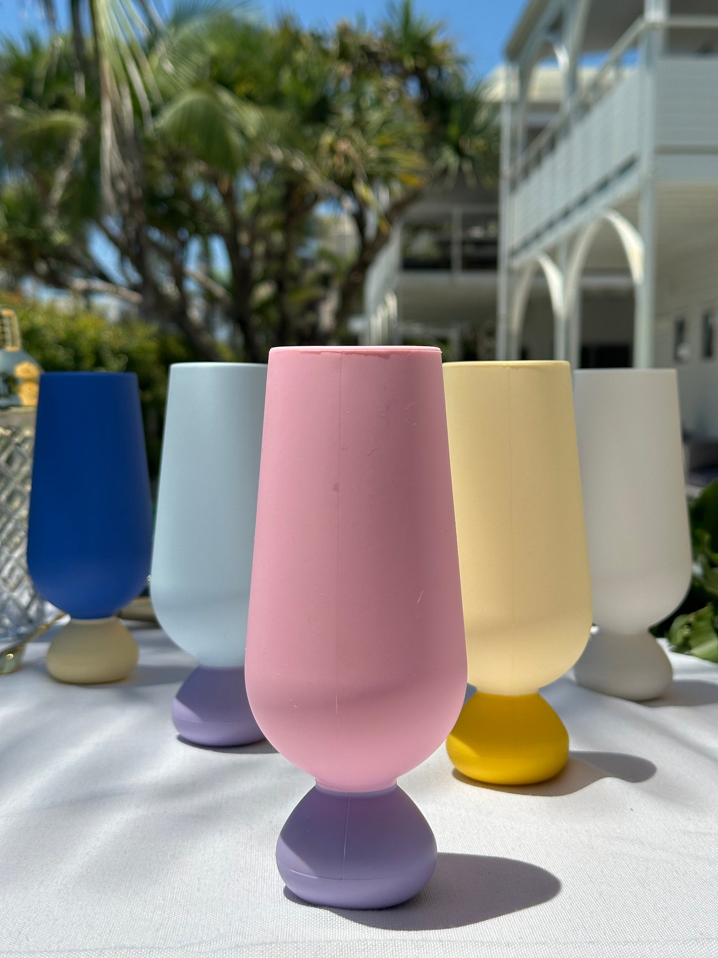 Silicone Champagne Flute Fairy Floss 2pk