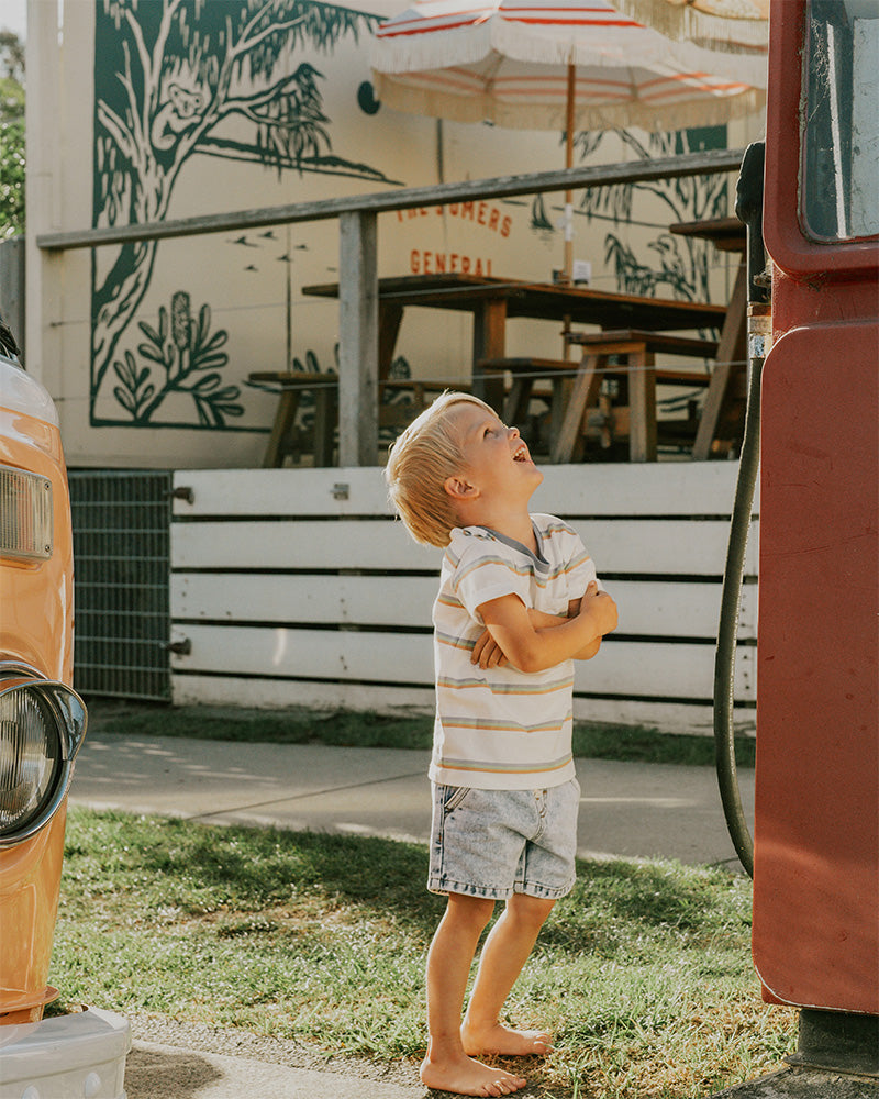 Boys Acid Wash Denim Shorts