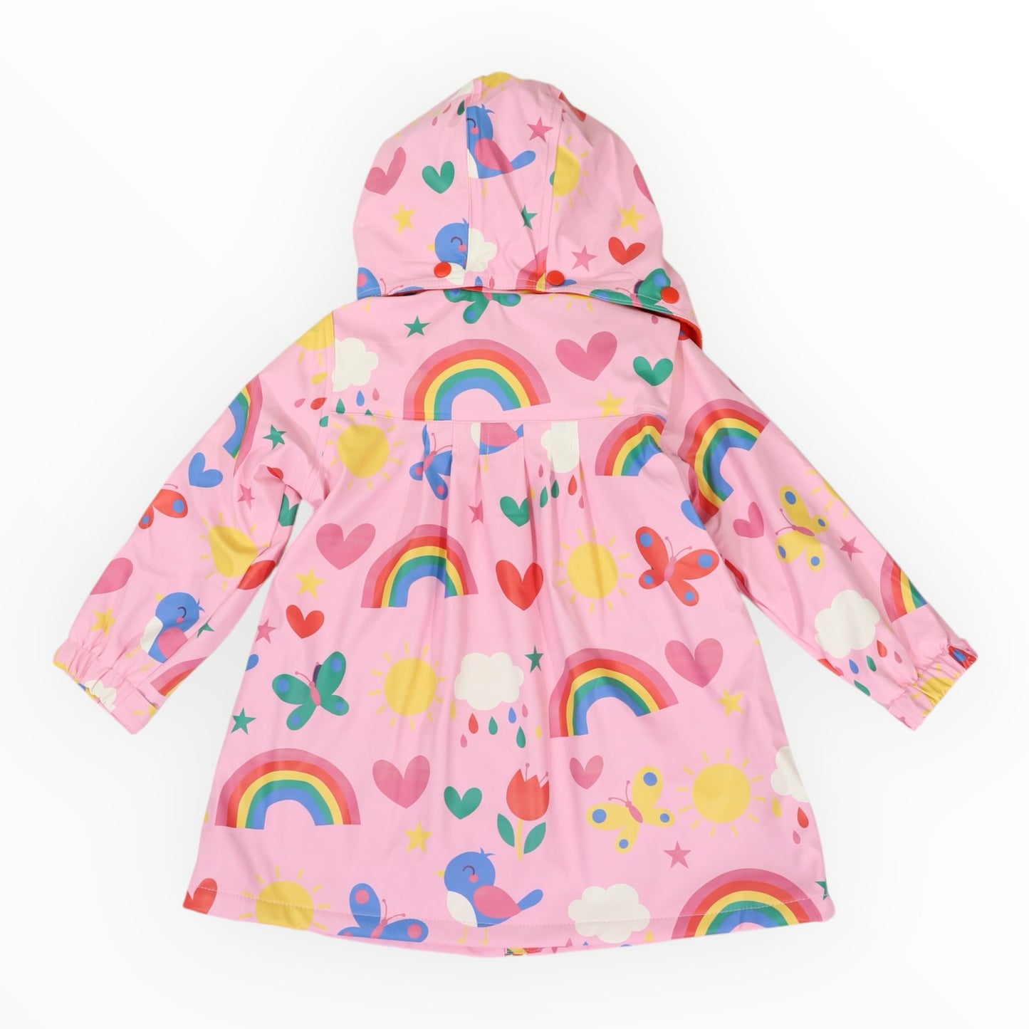 Spring Rainbow Raincoat Pink