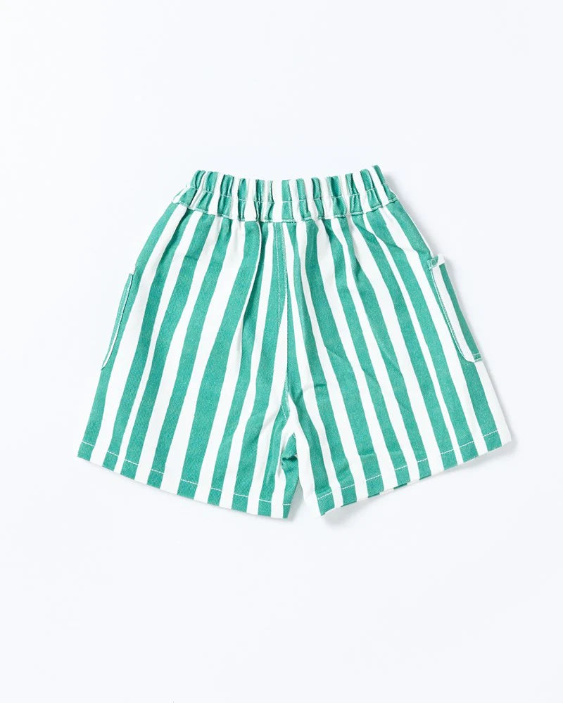 Remy Short Green Stripe
