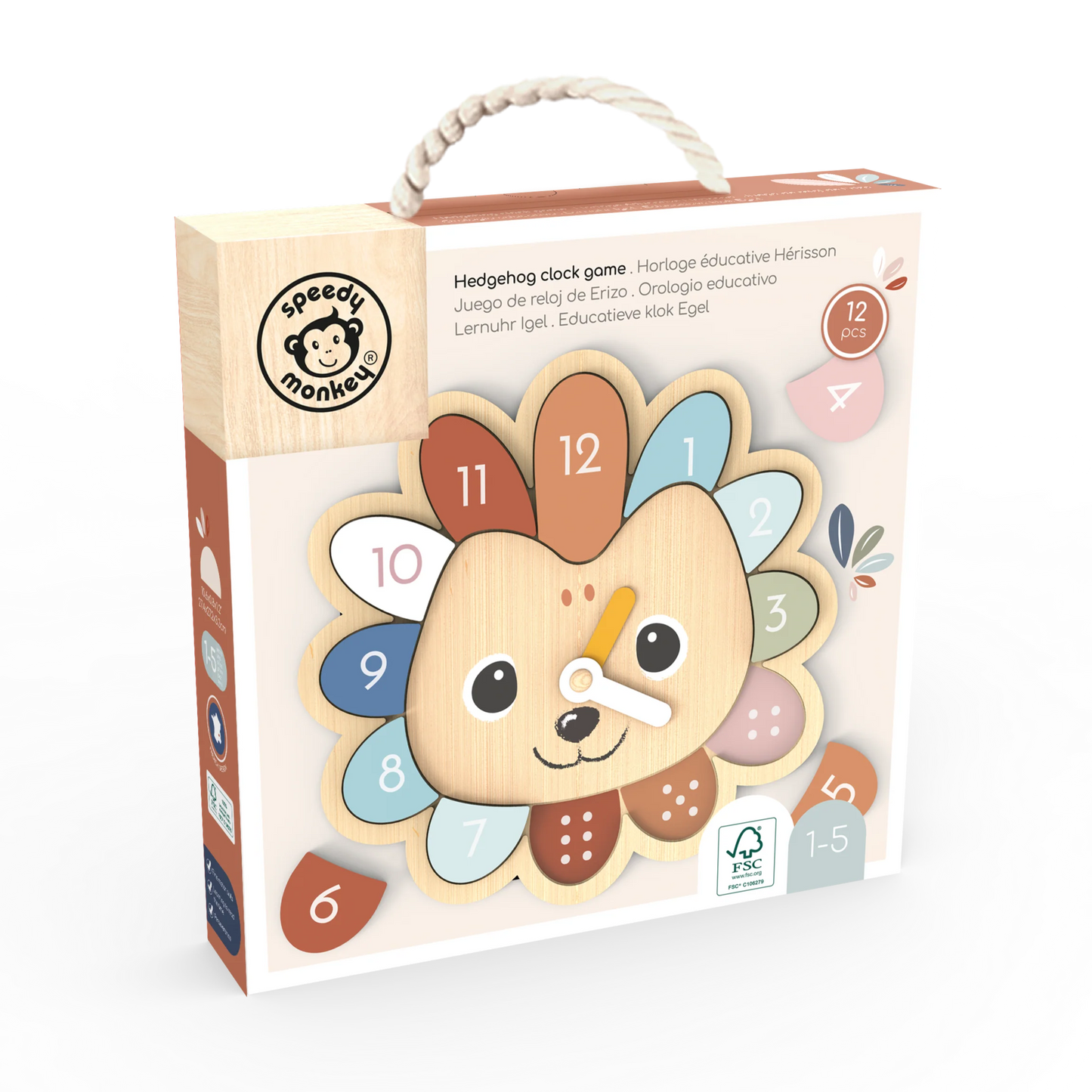 Educational Clock Hedgehog Game