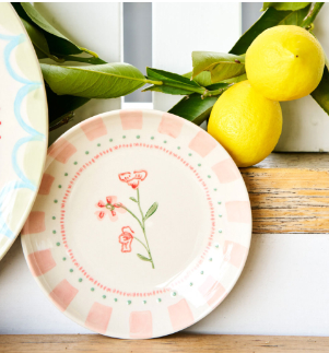 Side Plate 16cm June's Garden Geranium