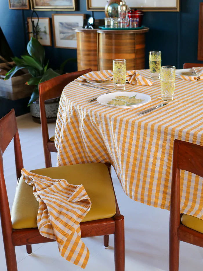 Mango Seersucker Tablecloth 160 x 260 cm